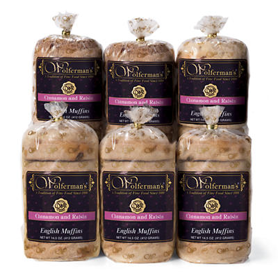 Cinnamon and Raisin Signature English Muffins 6-Pack Cinnamon and Raisin Signature English Muffins 6-Pack