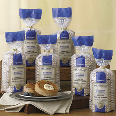 Wild Maine Blueberry Signature English Muffins - 6 Packages - 50494