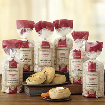 Cranberry Citrus Signature English Muffins - Six Packages - 50722